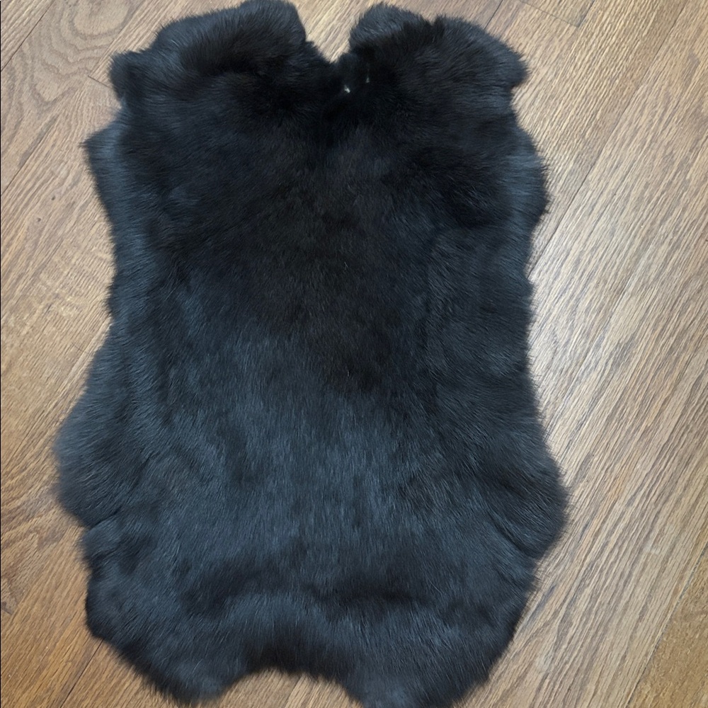 A423 Genuine Soft Rabbit Fur Pelt - Natural Tanned Hide for Crafts